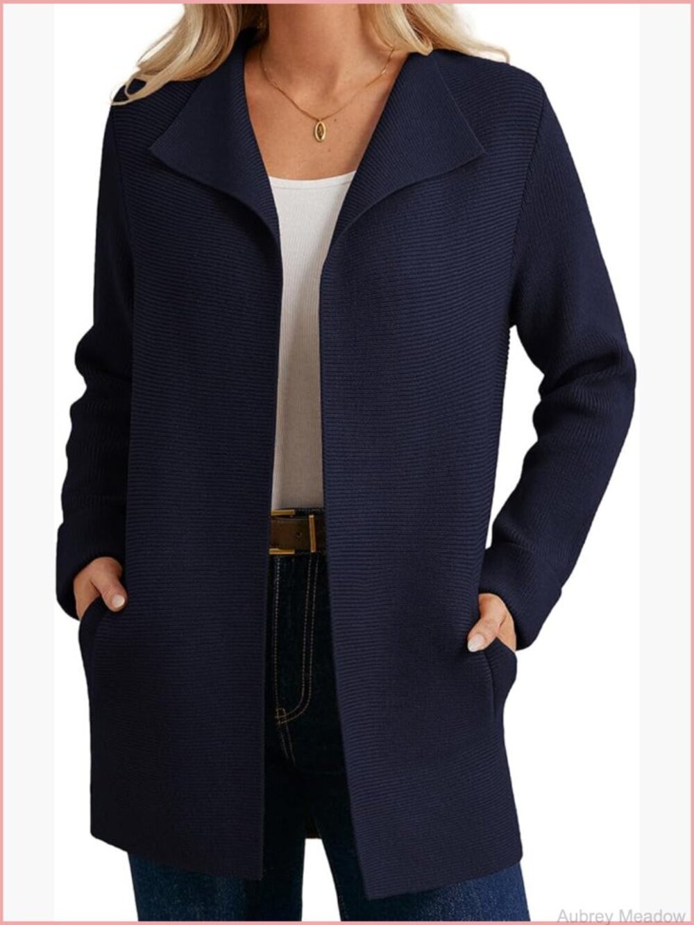 Long Chunky Cardigan Sweater Jacket with Pockets